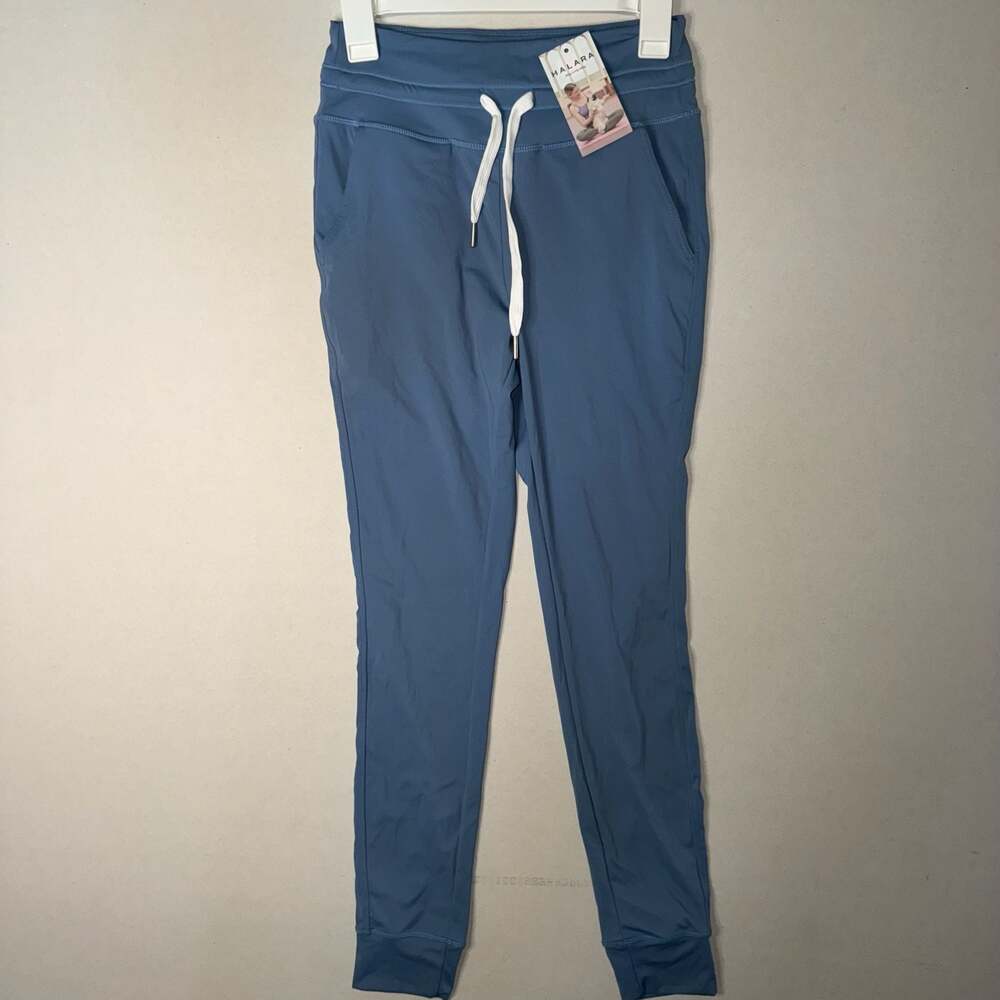 Halara Cloudful Air High Waisted Drawstring Side Pocket Joggers Blue